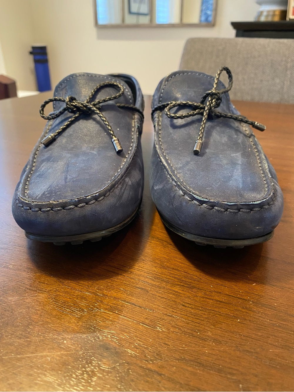 Tod’s Classic Men's Navy Leather Driving Loafers